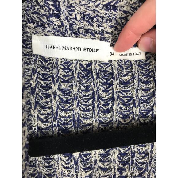 Isabel Marant Etoile Womens Maxime Americana Knit Cardigan Sweater Soft Cozy - Picture 5 of 15